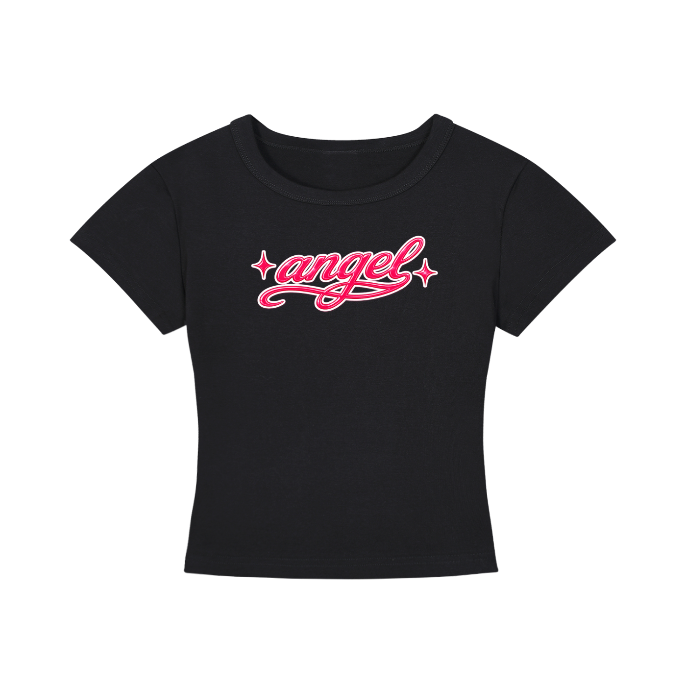 Angel - Women's Cropped T-Shirt - White