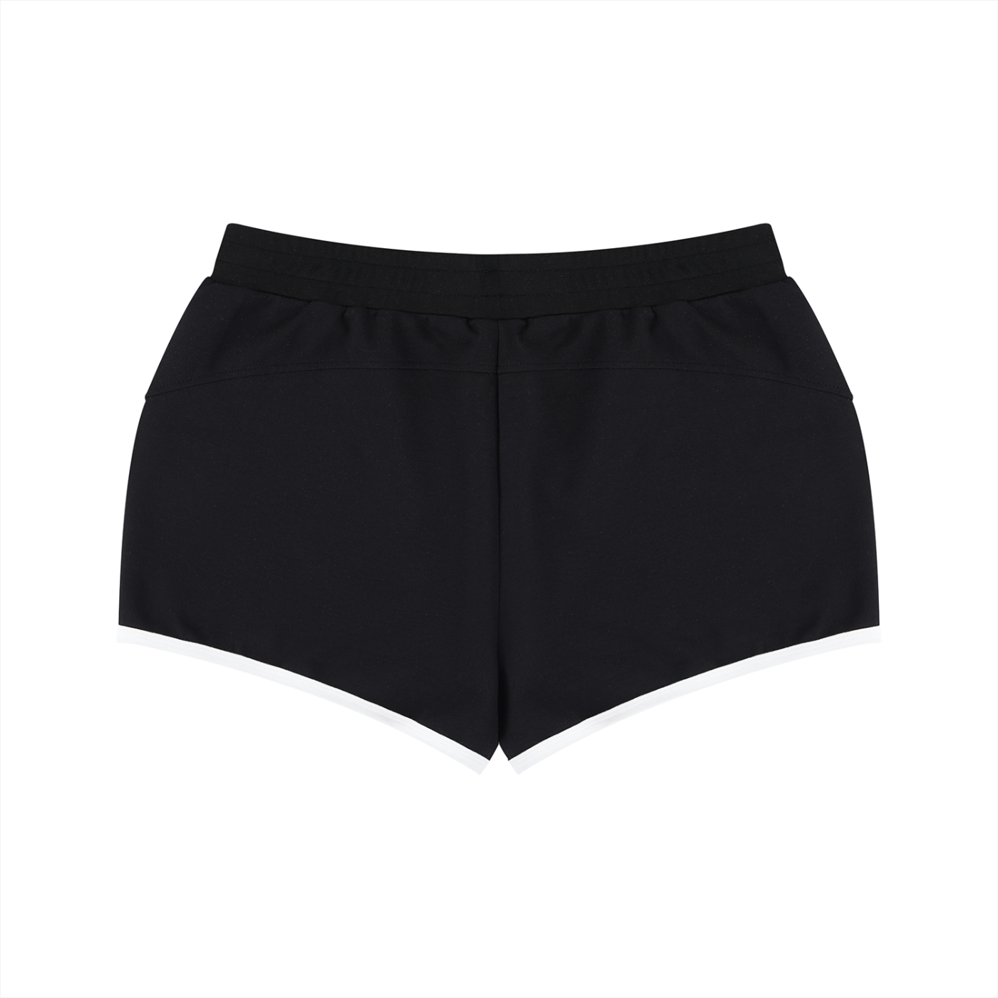 Angel - Women's Retro Contrast Binding Shorts (Black)