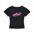 Vibe - Women's Cropped T-Shirt (Black)