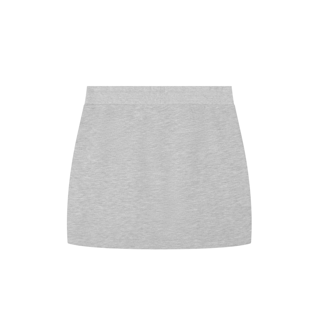 Essential Drawstring Skirt - Flower Gray