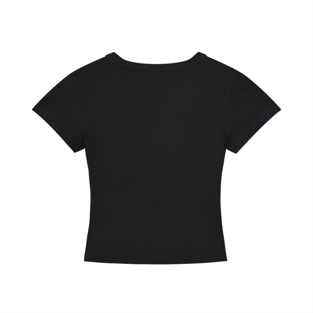 Call Me Pretty - Women's Cropped T-Shirt - Black