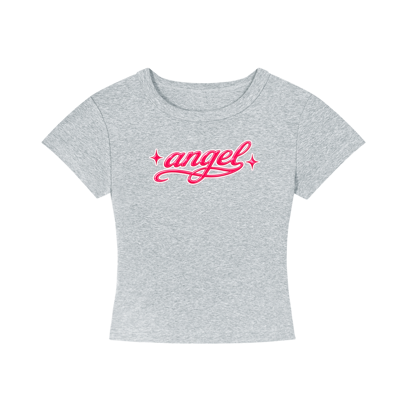 Angel - Women's Cropped T-Shirt - White