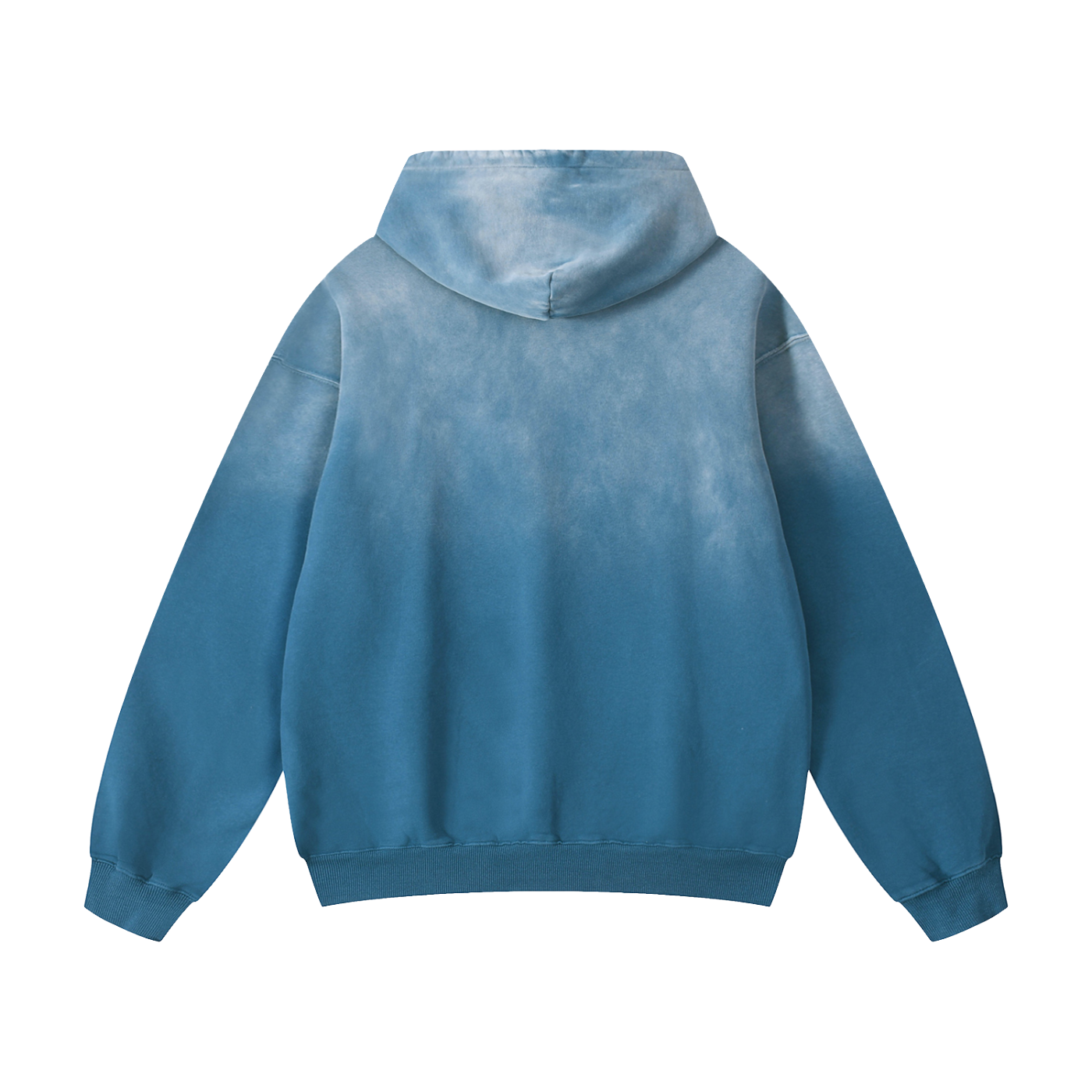 Girls Club - Heavyweight Sunfade Oversized Hoodie - Blue