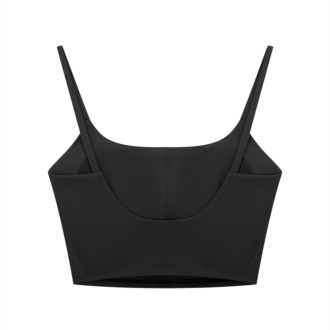 You Wish (Red with Pink Outline) Women's Solid Color Sports Bra - Black