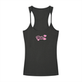Babe - Slim Fit Ribbed Racerback Tank Top - Dark Gray