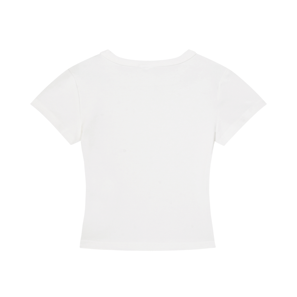 You Wish (Hot Pink Lettering) Women's Cropped T-Shirt - White